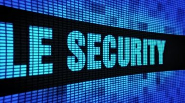 Dosya Güvenliği Yan Metin Kaydırma Led Duvar Pannel Ekran İşaret Panosu
