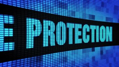 Dosya Koruma Yan Metin Kaydırma Led Duvar Pannel Ekran İşaret Panosu