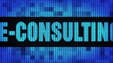 E-Danışmanlık Ön Metin Kaydırma Led Duvar Pannel Ekran İşaret Panosu