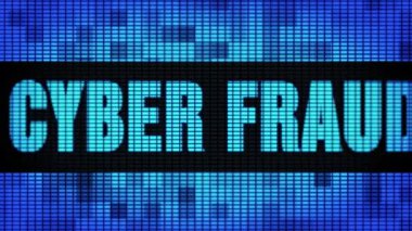 Siber Dolandırıcılık Ön Metin Kaydırma Led Duvar Pannel Ekran İşaret Panosu