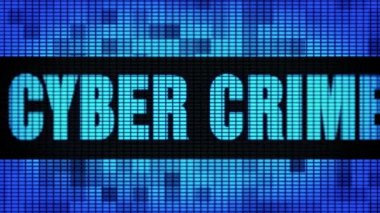 Siber Suç Ön Metin Kaydırma Led Duvar Pannel Ekran İşaret Panosu