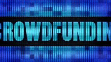 Crowdfunding Ön Metin Kaydırma Led Duvar Pannel Ekran İşaret Panosu