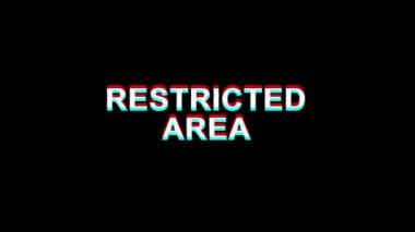 Sınırlı Alan Glitch Etkisi Metin Dijital Tv Distortion 4k Loop Animasyon