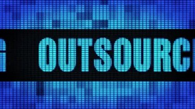 Outsourcing Ön Metin Kaydırma Led Duvar Pannel Ekran İşaret Panosu