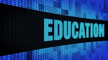 Eğitim Yan Metin Kaydırma Led Duvar Pannel Ekran İşaret Panosu