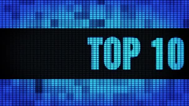 Top 10 Ön Metin Kaydırma Led Duvar Pannel Ekran İşaret Panosu — Stok video