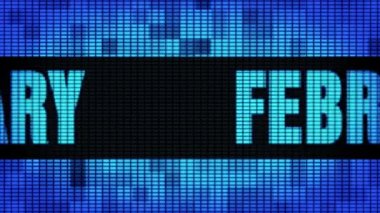 Şubat Ön Metin Kaydırma Led Duvar Pannel Ekran İşaret Panosu