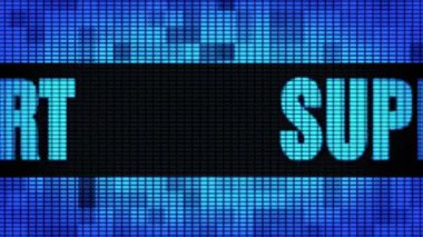 Destek Ön Metin Kaydırma Led Duvar Pannel Ekran İşaret Panosu