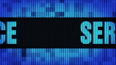 Servis Ön Metin Kaydırma Led Duvar Pannel Ekran İşaret Panosu