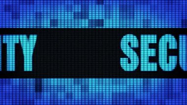 Güvenlik Ön Metin Kaydırma Led Duvar Pannel Ekran İşaret Panosu