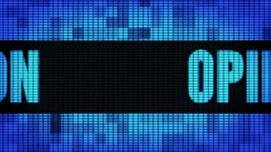 Görüş Ön Metin Kaydırma Led Duvar Pannel Ekran İşaret Panosu