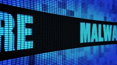 Malware Yan Metin Kaydırma Led Duvar Pannel Ekran İşaret Panosu