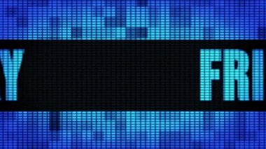 Cuma Ön Metin Kaydırma Led Duvar Pannel Ekran İşaret Panosu