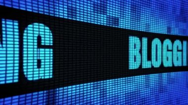 Blogging Yan Metin Kaydırma Led Duvar Pannel Ekran İşaret Panosu