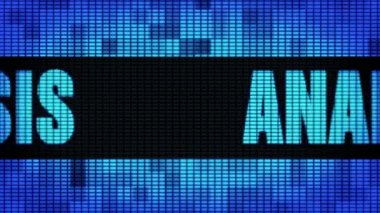 Analiz Ön Metin Kaydırma Led Duvar Pannel Ekran İşaret Panosu