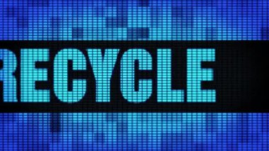 Geri Dönüşüm Ön Metin Kaydırma Led Duvar Pannel Ekran İşaret Panosu