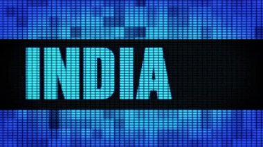 Hindistan Ön Metin Kaydırma Led Duvar Pannel Ekran İşaret Panosu