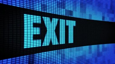 Çıkış Yan Metin Kaydırma Led Duvar Pannel Ekran İşaret Panosu