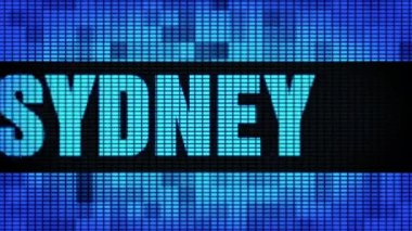 Sydney Ön Metin Kaydırma Led Duvar Pannel Ekran İşaret Panosu