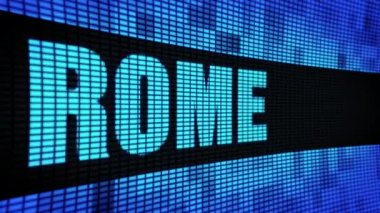 Roma tarafı Metin Kaydırma Led Duvar Pannel Ekran İşaret Panosu