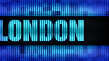 Londra Ön Metin Kaydırma Led Duvar Pannel Ekran İşaret Panosu