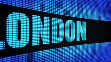 Londra tarafında Metin Kaydırma Led Duvar Pannel Ekran İşaret Panosu