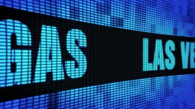 Las Vegas yan Metin Kaydırma Led Duvar Pannel Ekran İşaret Panosu