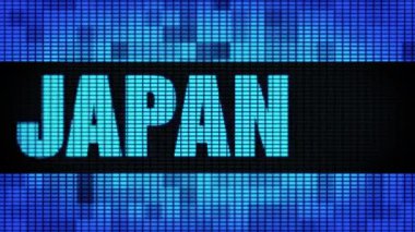 Japonya Ön Metin Kaydırma Led Duvar Pannel Ekran İşaret Panosu
