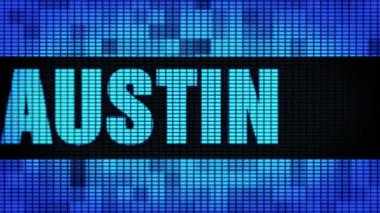 Austin Ön Metin Kaydırma Led Duvar Pannel Ekran İşaret Panosu