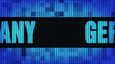 Almanya Ön Metin Kaydırma Led Duvar Pannel Ekran İşaret Panosu