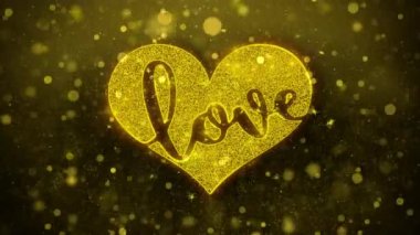 Love Heart Wishes Tebrik kartı, Davetiye, Kutlama Firework