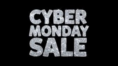 Cyber Pazartesi Satış Yanıp Sönen Metin DilekParçacıklar Selamlar, Davet, Kutlama Arka Plan