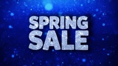 Bahar Satılık Mavi Metin Dilek Parçacıklar Selamlar, Davet, Kutlama Arka Plan