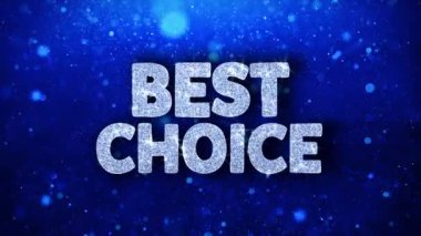 En İyi Seçim Mavi Metin Dilek Parçacıklar Selamlar, Davet, Kutlama Arka Plan