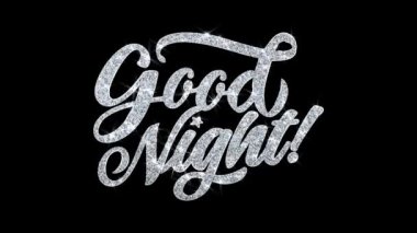 Good Night Blinking Metin Dilek Parçacıklar Selamlar, Davet, Kutlama Arka Plan