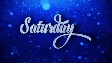 Cumartesi Mavi Metin Dilek Parçacıklar Selamlar, Davet, Kutlama Arka Plan