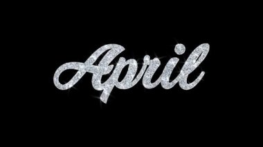 Nisan Blinking Metin Dilek Parçacıklar Selamlar, Davet, Kutlama Arka Plan