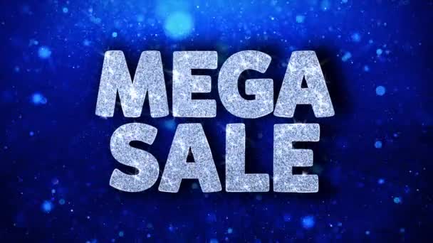 Mega Sale Particules Salutations, Invitation, Fête Contexte — Video