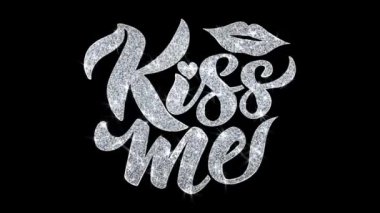 Kiss Me Blinking Metin Dilek Parçacıklar Selamlar, Davet, Kutlama Arka Plan