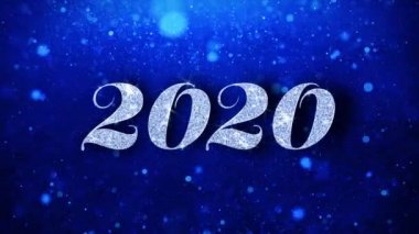 2020 Mavi Metin Dilek Parçacıklar Selamlar, Davet, Kutlama Arka Plan