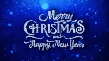Merry Christmas Happy New Year Dilekler Parçacıklar Selamlar, Davet, Kutlama Arka Plan
