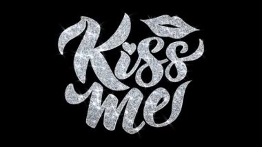 Kiss Me Blinking Metin Dilek Parçacıklar Selamlar, Davet, Kutlama Arka Plan