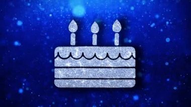 Happy Birthday Element Blinking Simge Parçacıklar Selamlar, Davet, Kutlama Arka Plan