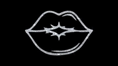 Kiss Element Blinking Element Simge Parçacıklar Selamlar, Davet, Kutlama Arka Plan
