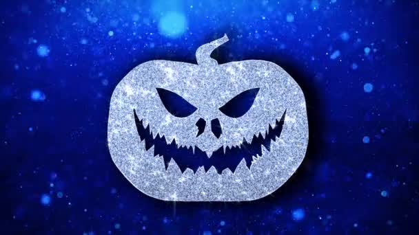 Happy Halloween Element Blinking Element Icon Particles Greetings, Invitation, Celebration Background — Stock Video