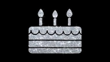 Happy Birthday Element Blinking Simge Parçacıklar Selamlar, Davet, Kutlama Arka Plan