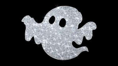 Mutlu Halloween Element Yanıp Sönen Element Simge Parçacıklar Selamlar, Davet, Kutlama Arka Plan