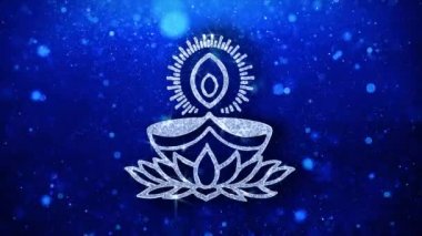 Deepak Diya Lamba Eleman Yanıp Sönen Simge Parçacıklar Selamlar, Davet, Kutlama Arka Plan