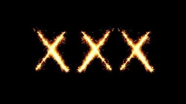 Xxx Metin Parıltısı Havai fişek Döngüsü Canlandırması