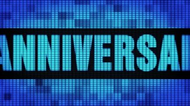 55. Yıldönümü Ön Metin Kaydırma Led Duvar Pannel Ekran İşaret Panosu